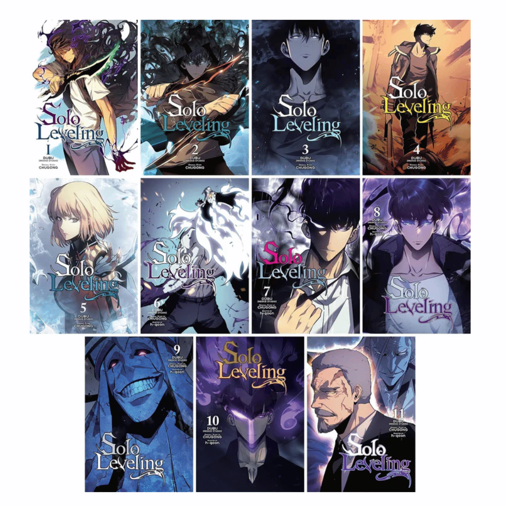 Book cover of Solo Leveling Manga Series Vol 1-11 – Complete Set by Chugong