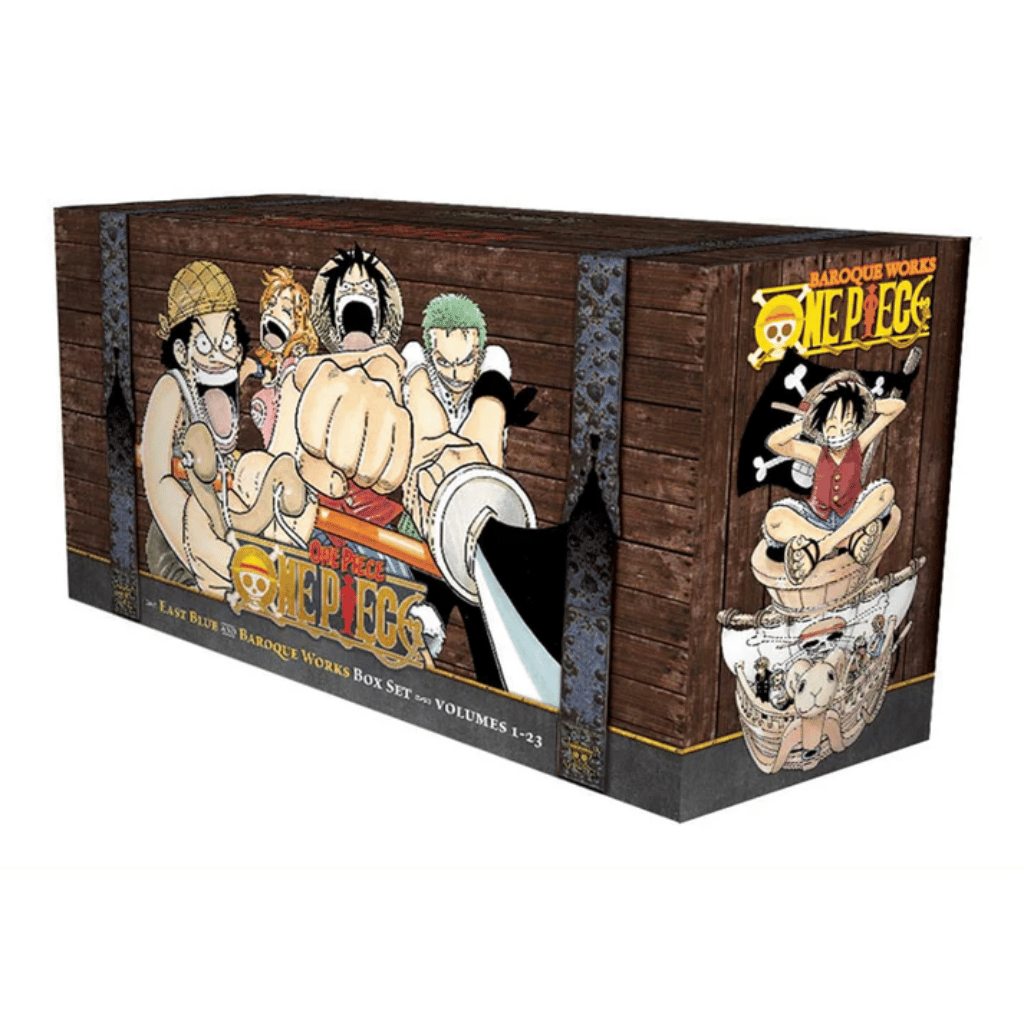 Book cover of One Piece Box Set 1: East Blue & Baroque Works Vol 1-23