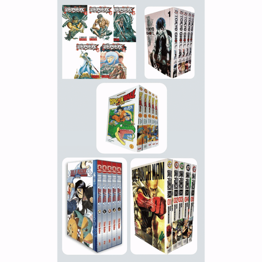 Book cover of Shonen & Seinen Essentials Bundle – Manga Starter Pack Vol 1–5