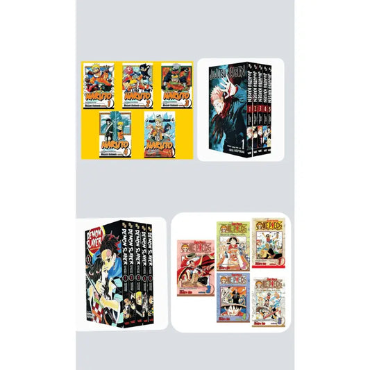 Book cover of Beginners Battle Bundle: Demon Slayer • Naruto • One Piece — Vol 1–5