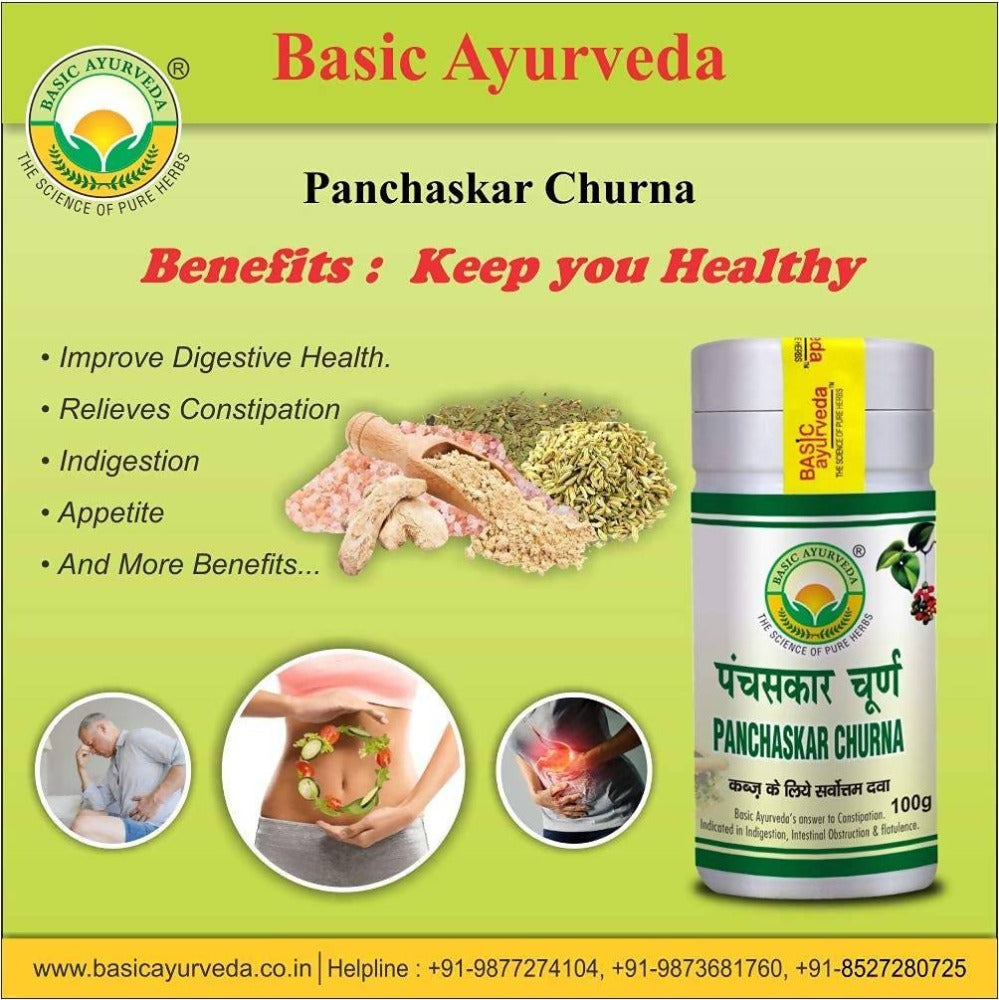 Basic Ayurveda Panchaskar Churna - 100 gms image 2