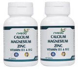 Nveda Calcium Magnesium Zinc Vitamin D3 & B12 Tablets -60 tabs - Pack of 1 image 2