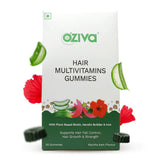 OZiva Biotin Hair Multivitamins Gummies-Kaccha Aam Flavor image 2