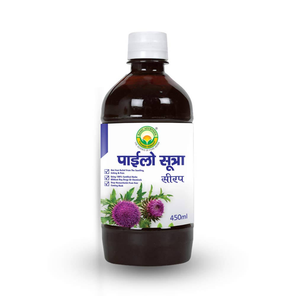 Basic Ayurveda Pilosutra Syrup - 450 ml image 3