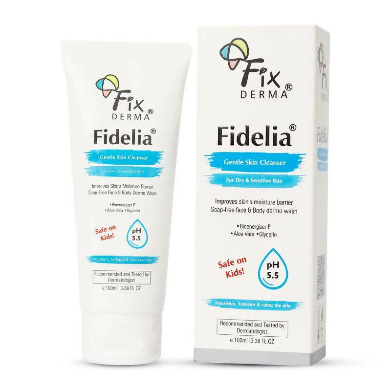 Fixderma Fidelia Gentle Skin Cleanser For Dry & Sensitive Skin -100 ml image 1