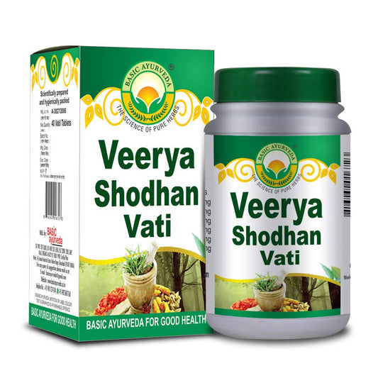 Basic Ayurveda Veerya Shodhan Vati - 40 Tablets image 1