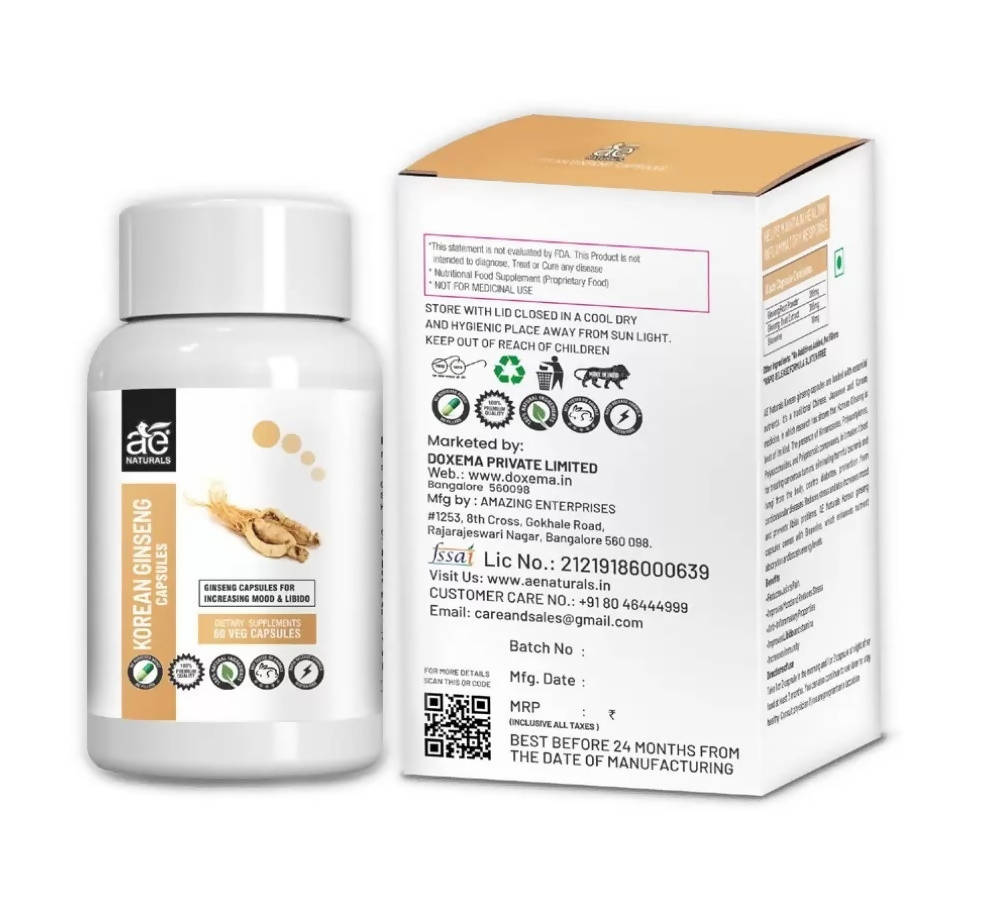 Ae Naturals Korien Ginseng Capsules image 2