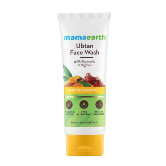 Mamaearth Ubtan Face Wash For Tan Removal -100 ml - Pack of 1 image 1