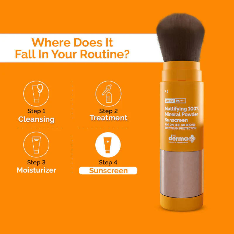 The Derma Co 100% Mineral Powder Sunscreen with SPF 50 -4 gm image 2