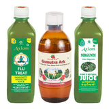 Axiom Rheumatic Fever Combo (Flu Treat + Gomutra Ark  + Nirgundi Juice) image 1