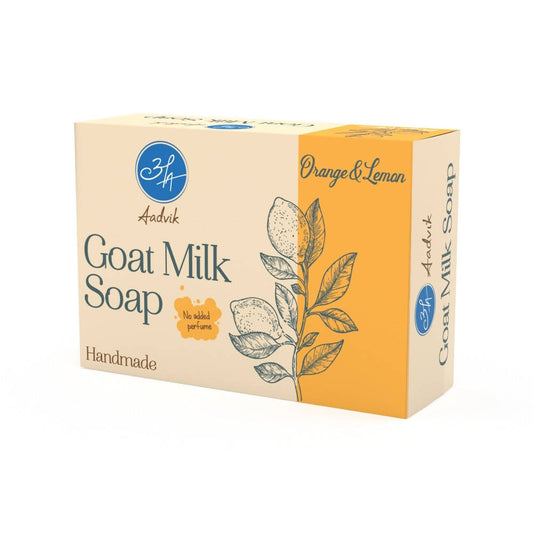 Aadvik Goat Milk Soap - Orange & Lemon image 1