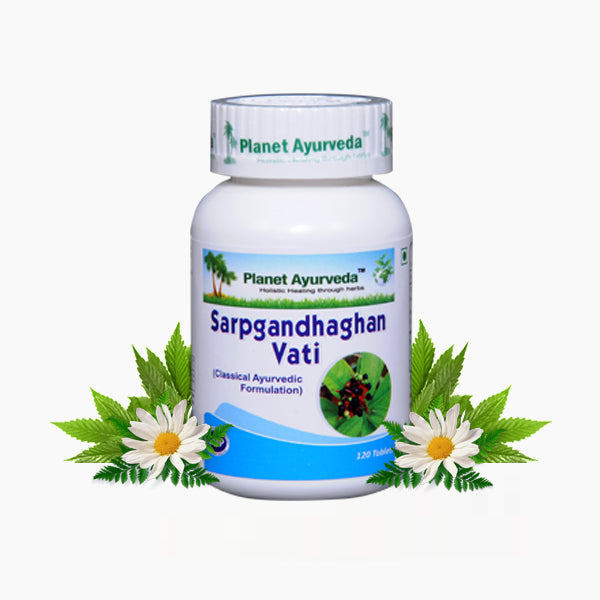 Planet Ayurveda Sarpgandhaghan Vati - 120 tabs image 1