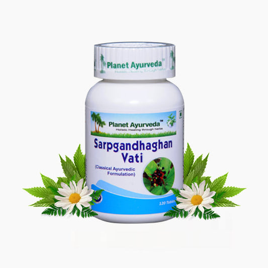Planet Ayurveda Sarpgandhaghan Vati - 120 tabs image 1