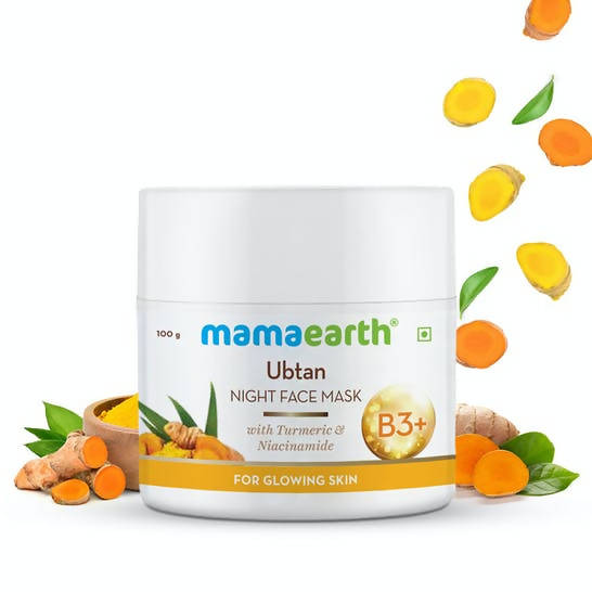 Mamaearth Ubtan Night Face Mask for Glowing Skin - 100 ml image 2