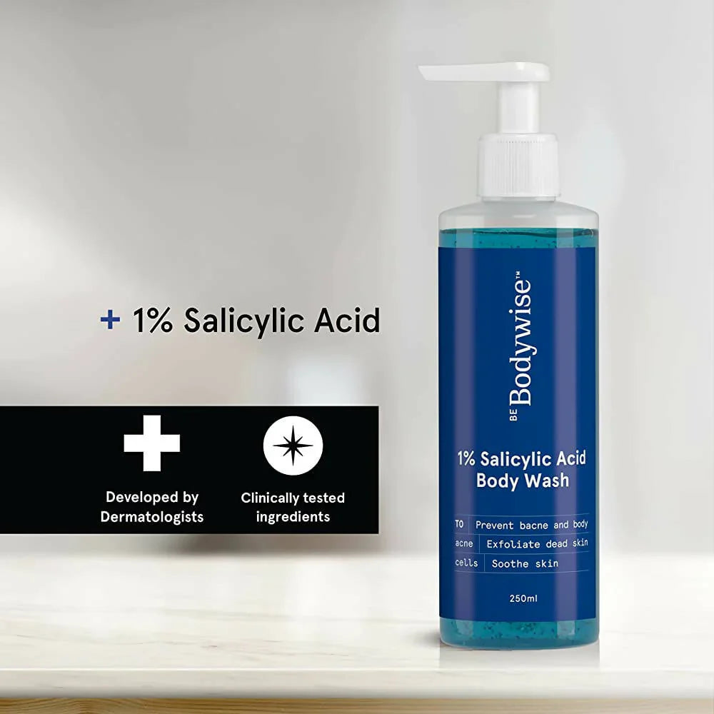 BeBodywise 1% Salicylic Acid Body Wash -250 ml image 4