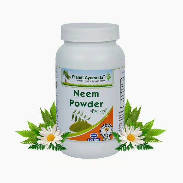 Planet Ayurveda Neem Powder - 100g | Natural Herbal Supplement for Skin, Blood, & Liver Health image 1