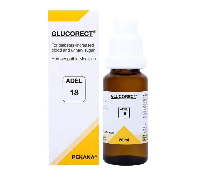 ADEL Homeopathy 18 Glucorect Drops - 20ml image 1