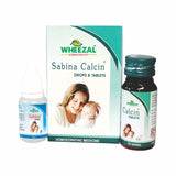 Wheezal Homeopathy Sabina Calcin Drops & Tablets image 1