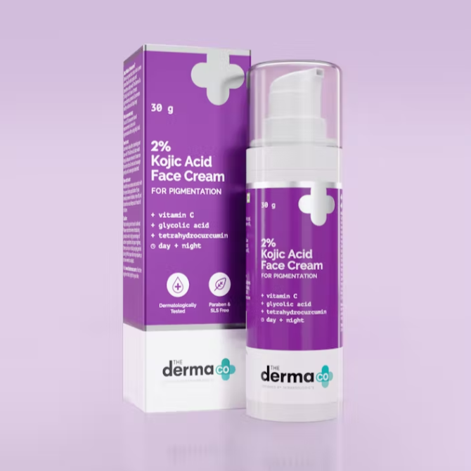 Derma Co 2% Kojic Acid Face Cream - Even Tone & Spot Reduction 30g image 1