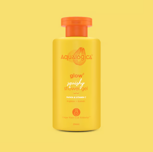 Aqualogica Glow+ Squishy Shower Gel with Vitamin C & Papaya - 250 ml image 1