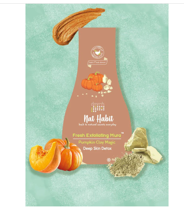 Nat Habit Pumpkin Clay Exfoliating Mura image 1