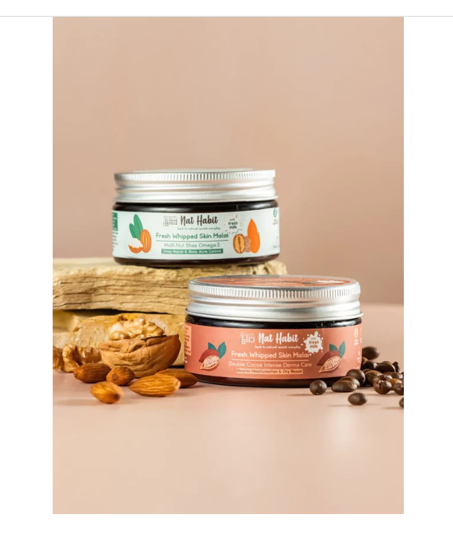 Nat Habit Multi Nut & Double Cocoa Skin Malai image 1