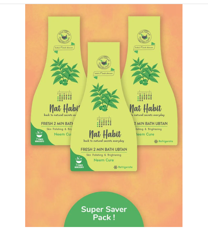 Nat Habit Neem Cure Bath Ubtan image 2