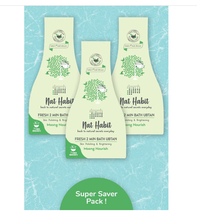 Nat Habit Moong Nourish Bath Ubtan image 2