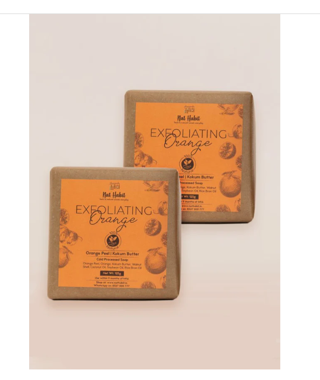 Nat Habit Cold Processed Exfoliating Orange Soap image 2