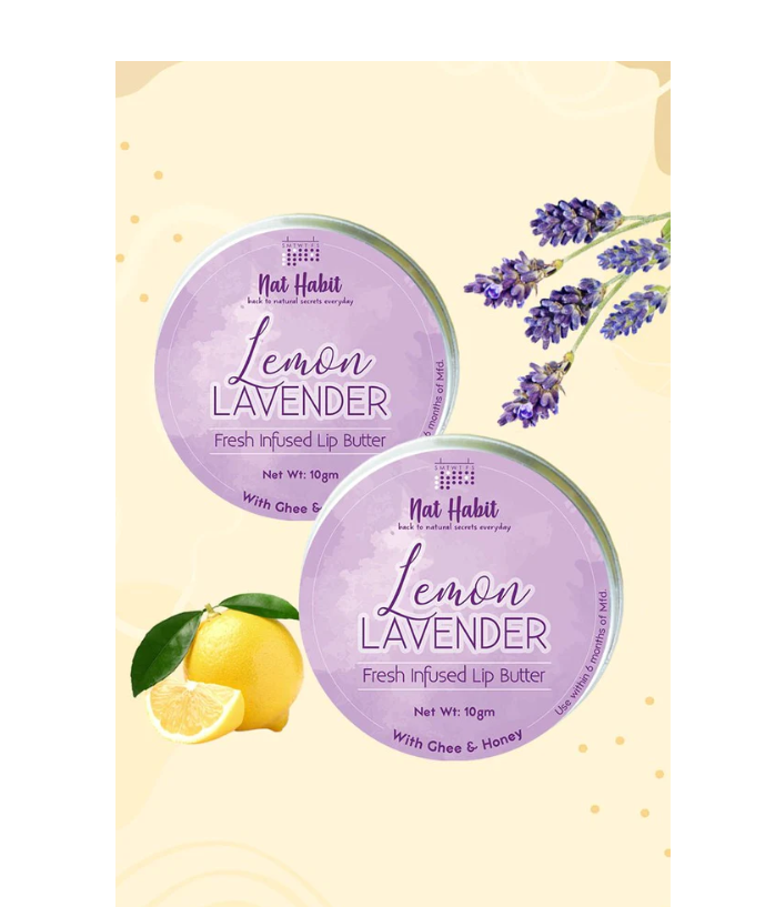 Nat Habit Lemon Lavender Lip Butter image 2