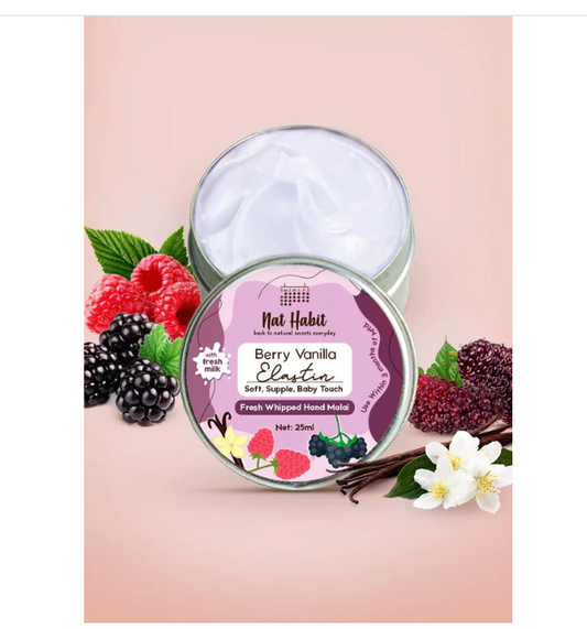 Nat Habit Berry Vanilla Elastin Hand Malai image 1