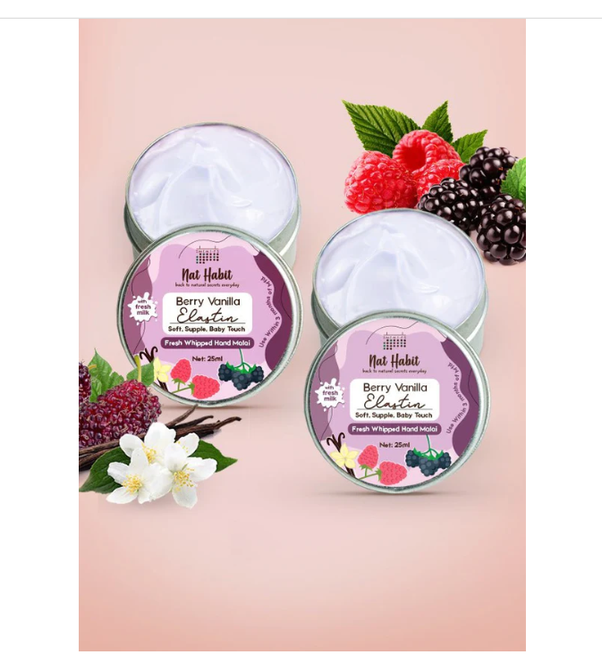 Nat Habit Berry Vanilla Elastin Hand Malai image 2