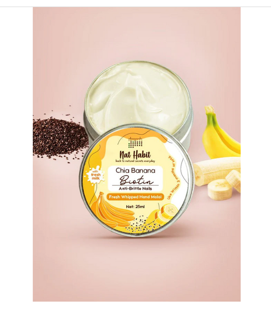 Nat Habit Chia Banana Biotin Hand Malai image 1