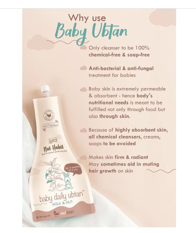 Nat Habit Baby Daily Ubtan Milk & Nut image 4