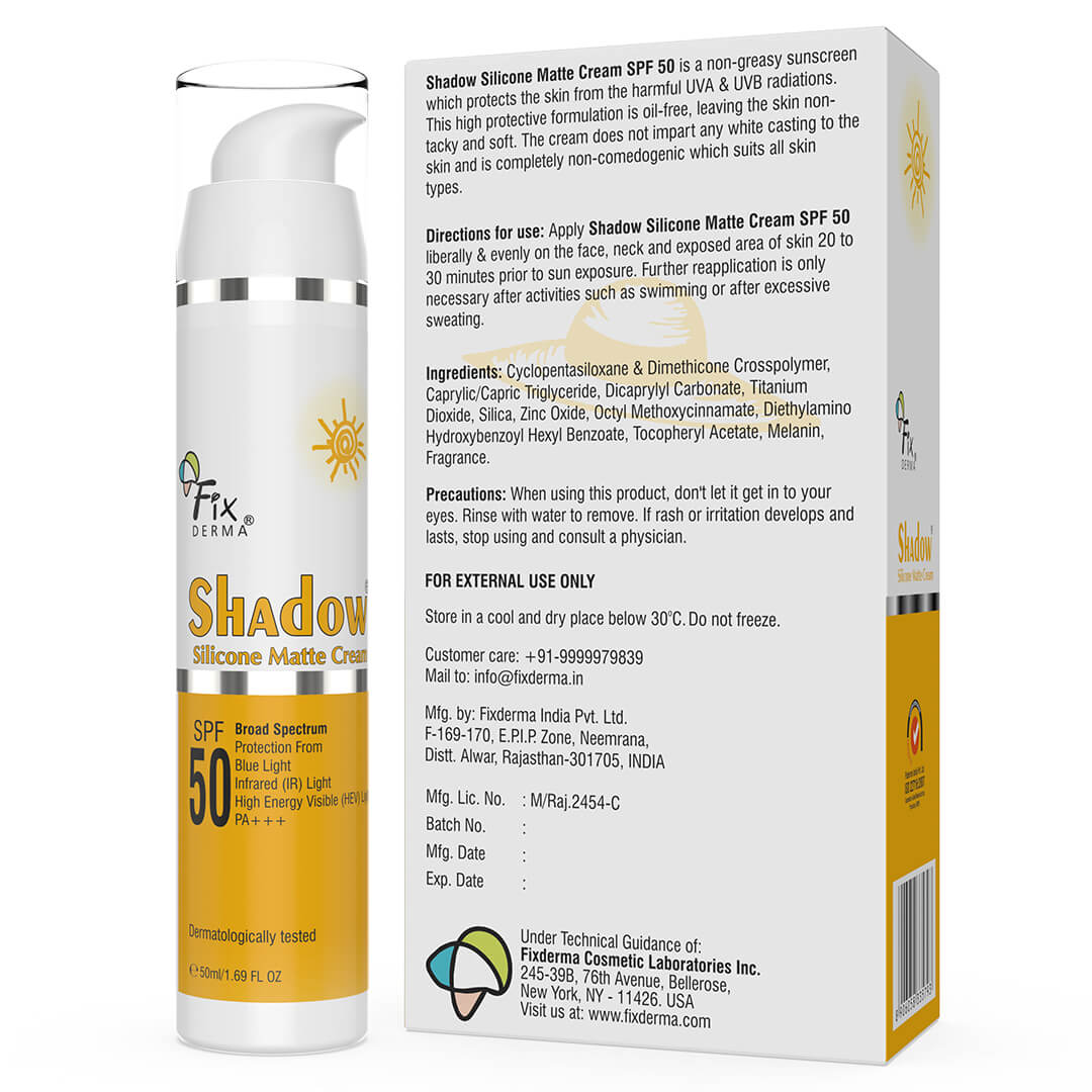 Fixderma Shadow Silicone Matte Cream SPF 50 image 2