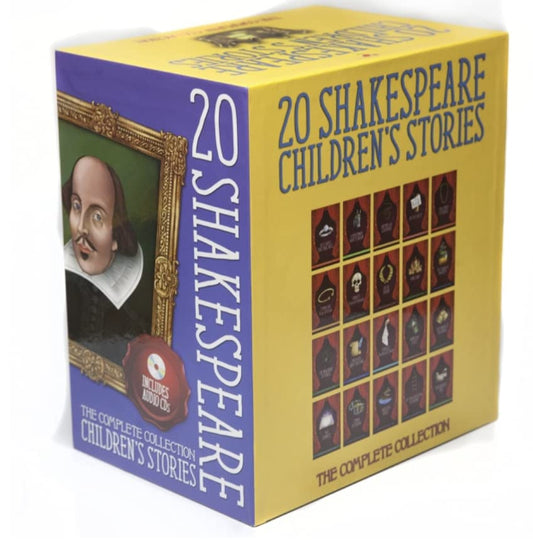 20 Children's Shakespeare Stories Hardback Set With Audio Cd's Hardcover Hardcover bookcover – AVRBOOKS