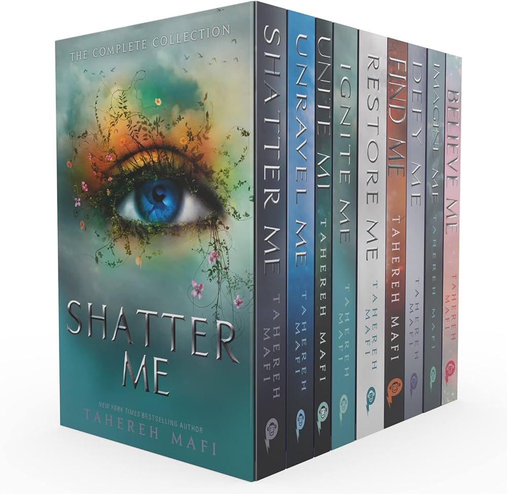 Shatter Me: The Complete 9-Book Box Set by Tahereh Mafi | Dystopian YA Romance Thriller (Paperback) Paperback bookcover – AVRBOOKS