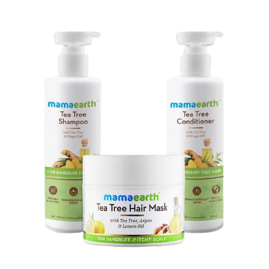 Mamaearth Tea Tree Anti-Dandruff Hair Regime Kit image 1