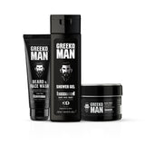 Greeko Man Charcoal Shower Gel Beard Cream & Face Wash - 375 ml image 1