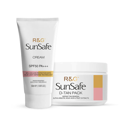 R&G SunSafe SPF 50 Sunscreen & D-Tan Pack Combo - 250 ml image 1