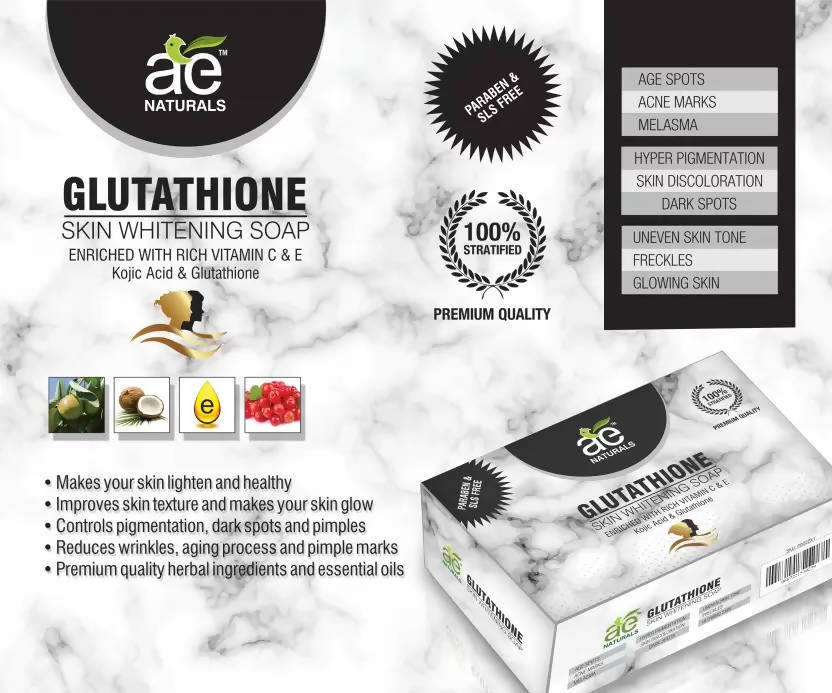 AE Naturals Glutathione Radiance Soap for Refreshing & Clean Skin - 135g image 2