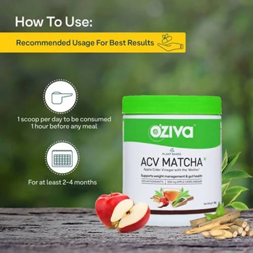 OZiva Plant Based ACV Matcha image 2