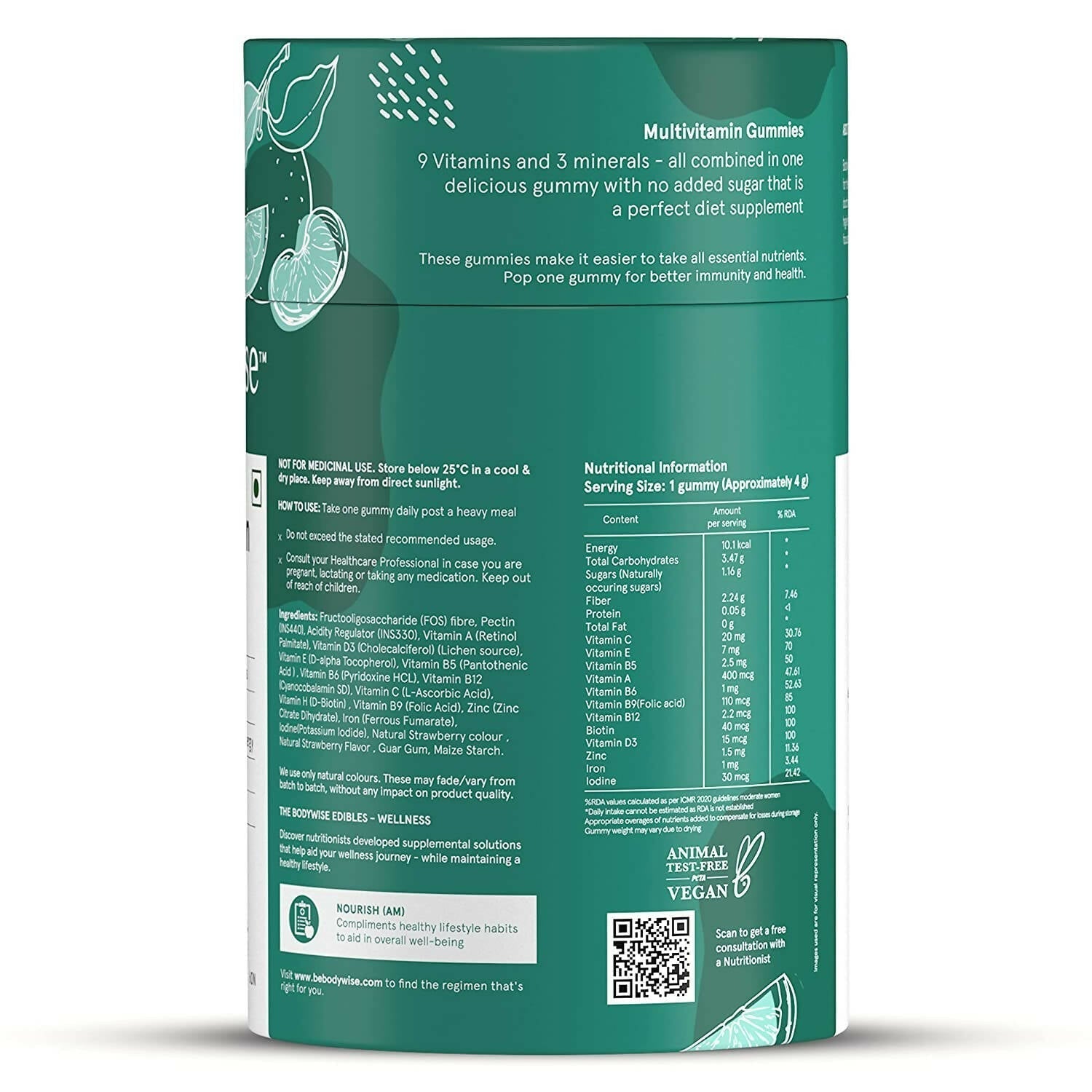 BeBodywise Multivitamin Gummies -60 gummies image 2