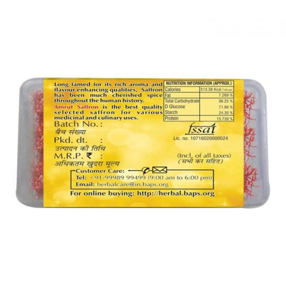 Baps Amrut Saffron -1 gm image 2