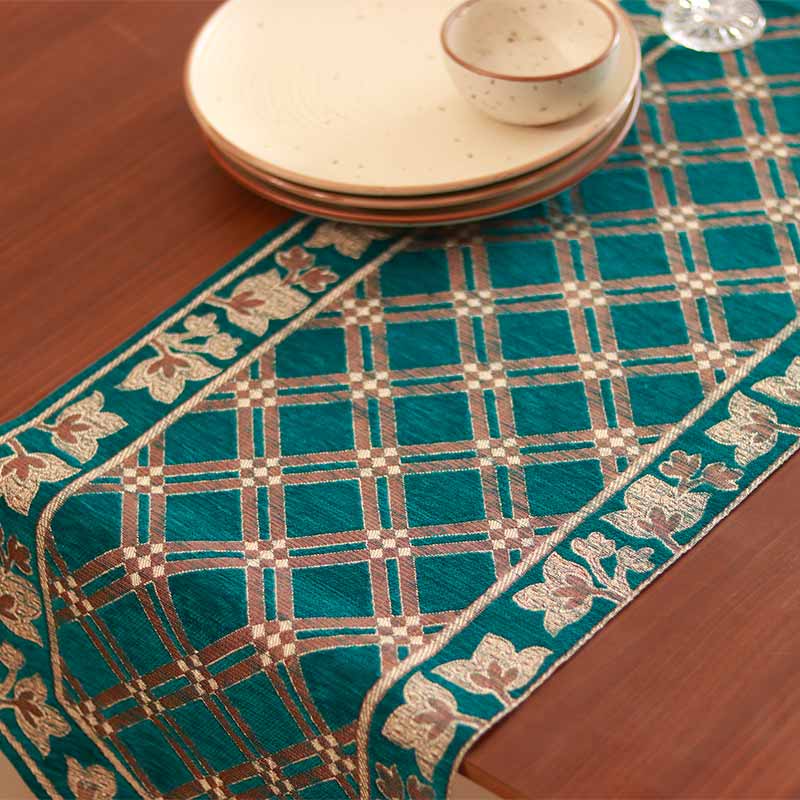Azure Enchantment Table Runner | 13X72 inch image 1