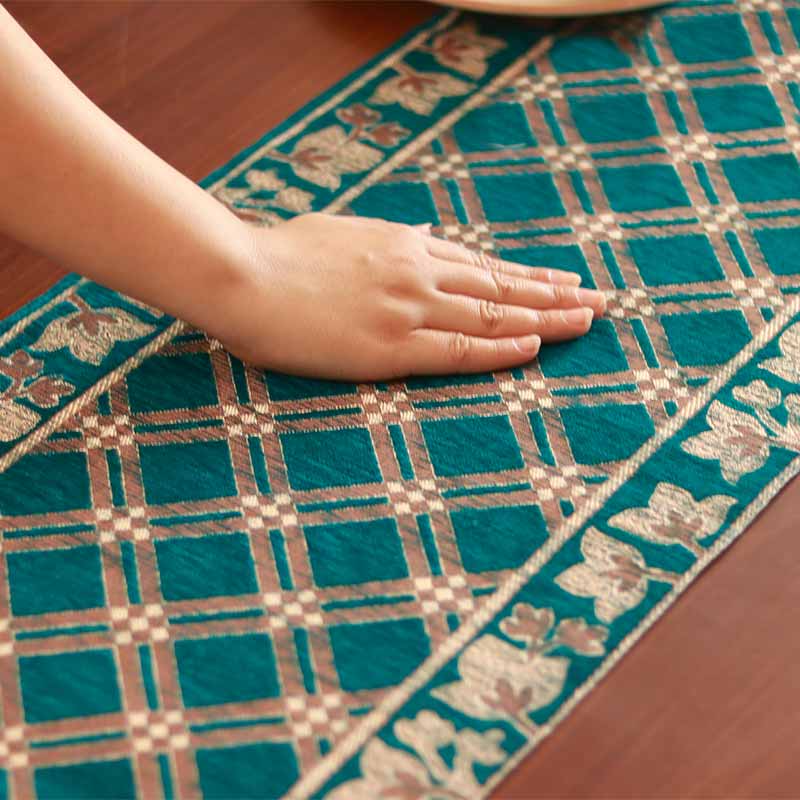 Azure Enchantment Table Runner | 13X72 inch image 4
