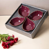 Aldeo Leaf Bowls Gift Combo | Set Of 4 | Multiple Colors image 4