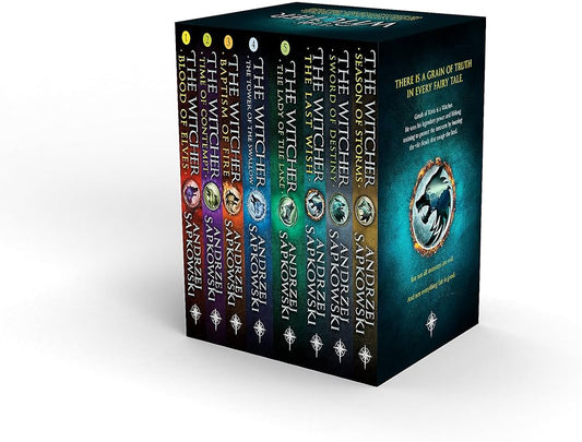 Book cover of The Witcher Saga: Complete 8-Book Box Set by Andrzej Sapkowski
