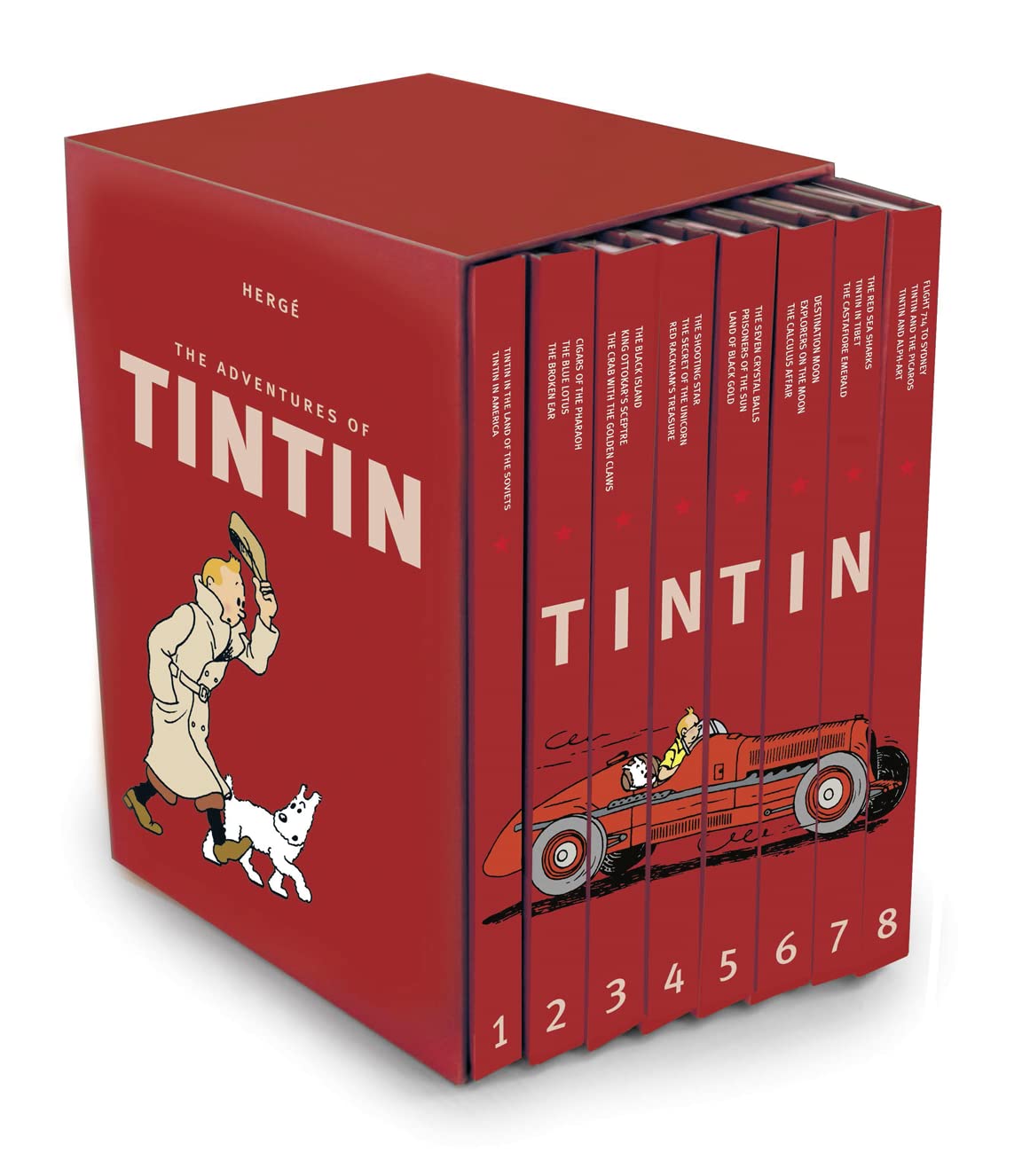 Book cover of Adventures of Tintin Complete Set (The Adventures of Tintin -