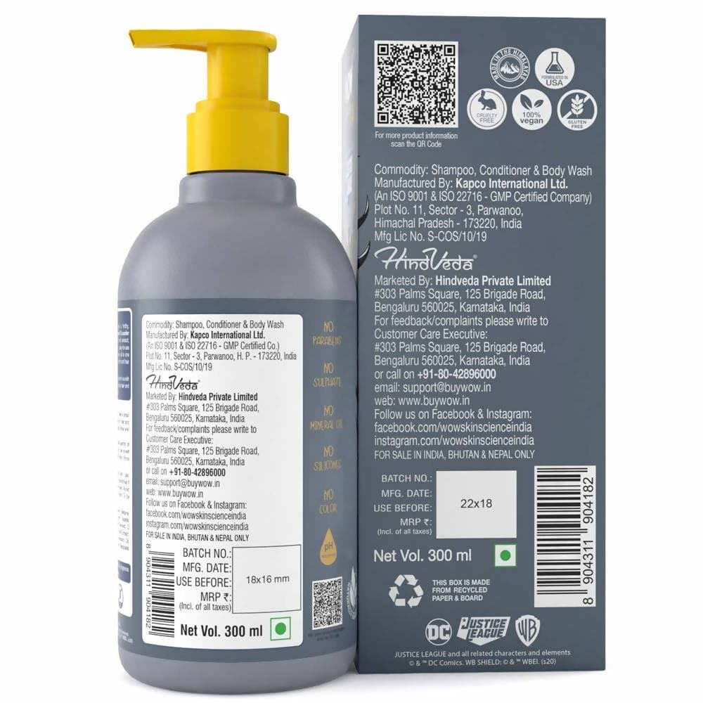 Wow Skin Science Kids 3 in 1 Wash - Caped Crusader Batman Edition - 300 ml image 2
